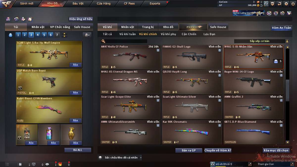 shop acc cf uy tin gia re